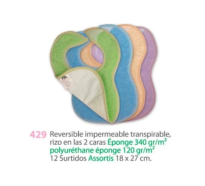 Babero Nacimiento Velcro Reversible