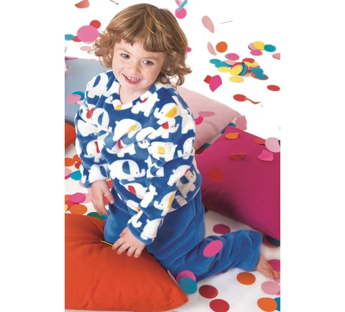 Pijama Infantil M/L Coralina Elefante