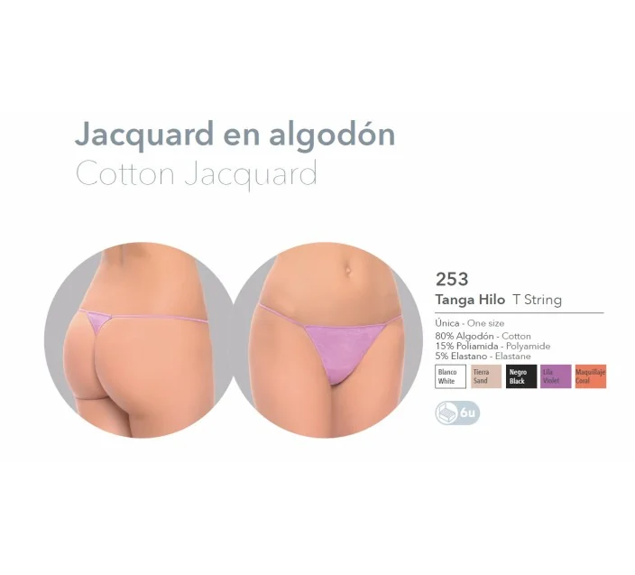 Tanga Sra Tirachinas Jacard Flor