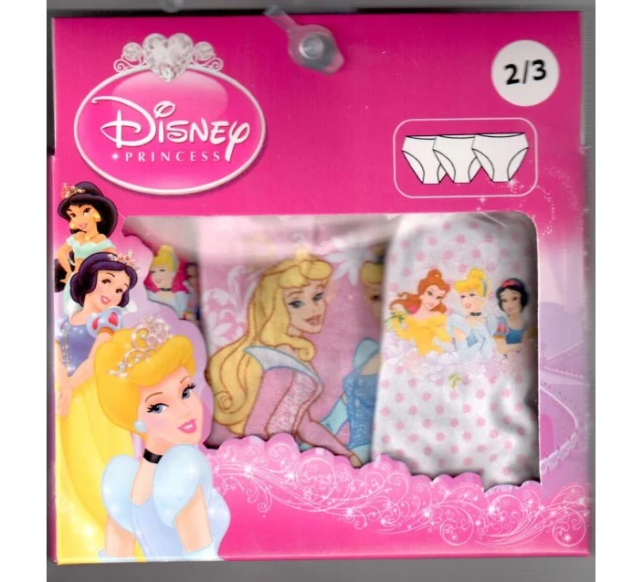 Pack 3 Bragas Niña Princesas Disney