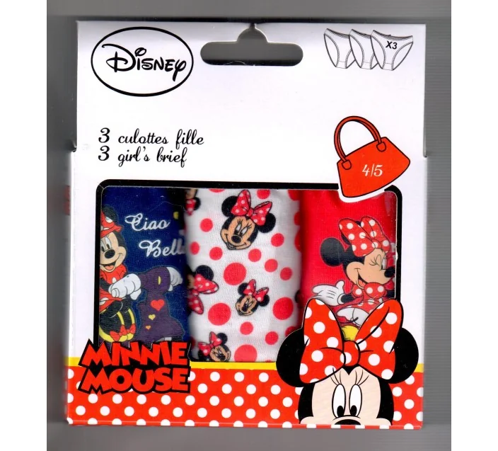 Pack 3 Braguitas Minnie