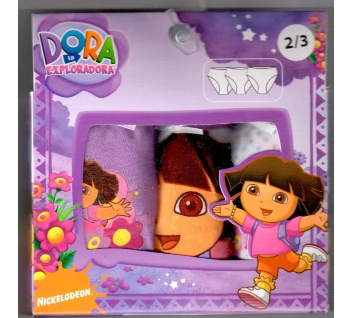 Pack 3 Braguitas Dora Explor