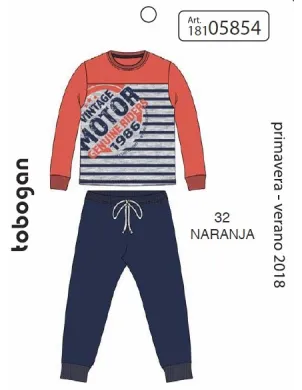 Pijama Niño M/Larga Motor