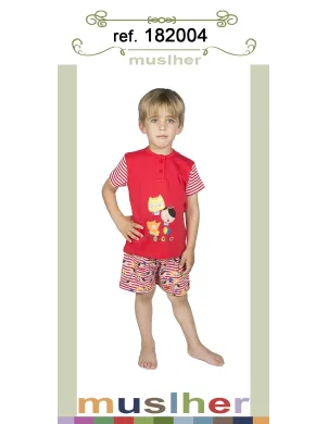 Pijama Infantil M/C Niño Piñocho