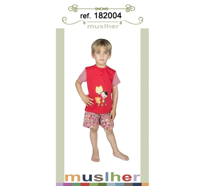 Pijama Infantil M/C Niño Piñocho