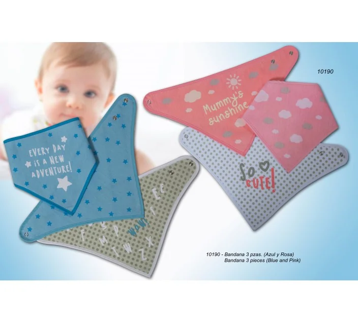 Pack 3 Bandanas Bebe