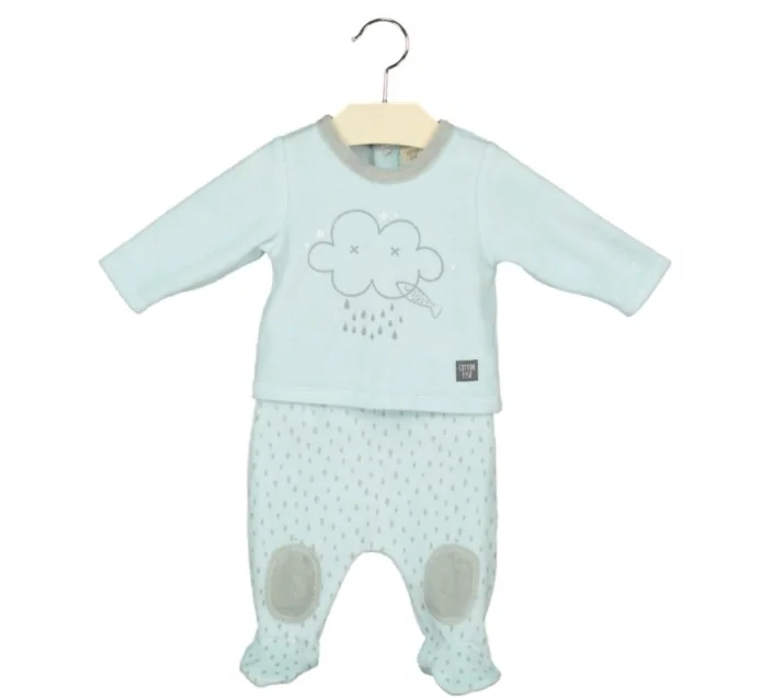 Conjunto Tundosado Polaina Rain Blue