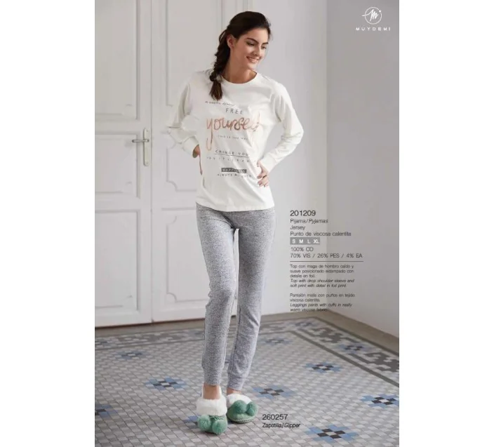 Pijama Sra M/L Invierno Muydemi