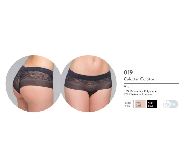 Culotte Sra Tul Inv Bordado