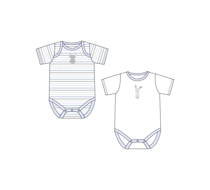 Pack 2 Bodies M/Corta Rabbit