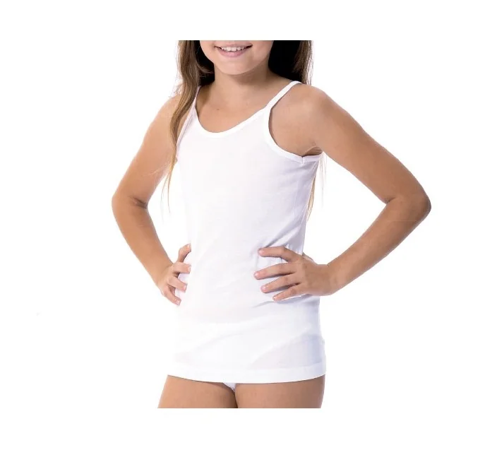 Camiseta Tirantes Niña Lara Algodon Liso