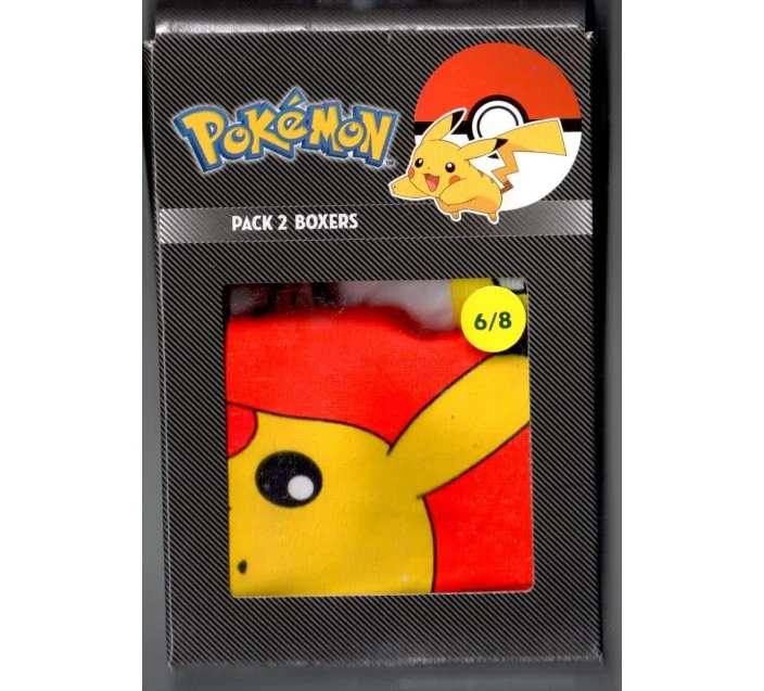 Pack 2 Boxers Pokemon