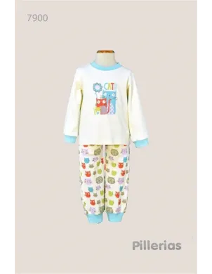 Pijama Niña M/Larga Interlock