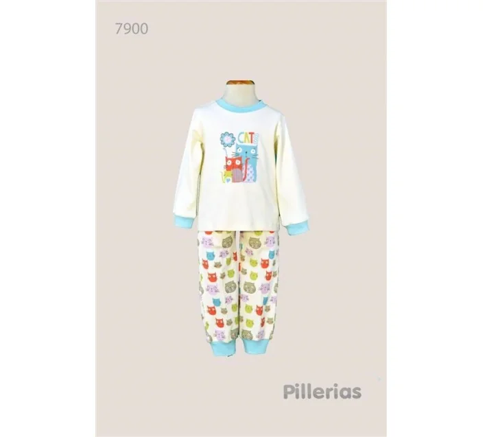 Pijama Niña M/Larga Interlock