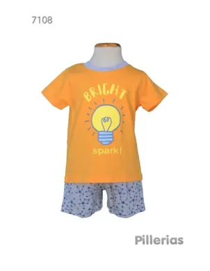 Pijama Infantil Niño M/Corta Idea