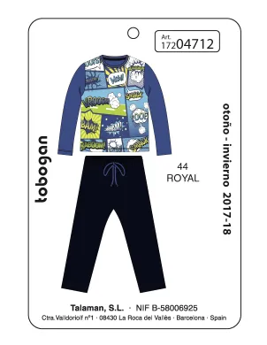 Pijama Infantil Niño M/L Interlock