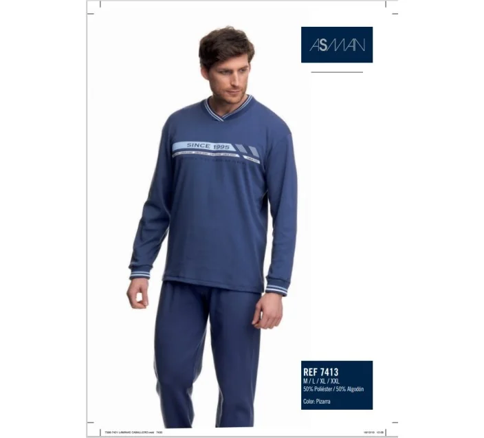 Pijama Cro M/L "Since 1995" Puños M-P