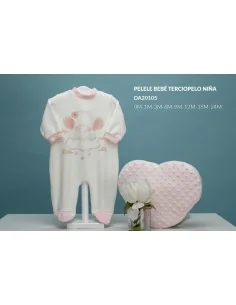 Pelele Bebe Terciopelo M/L Niña