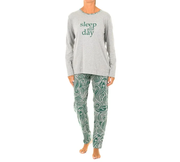 Pijama Sra M/L Sleep All Day Interlock