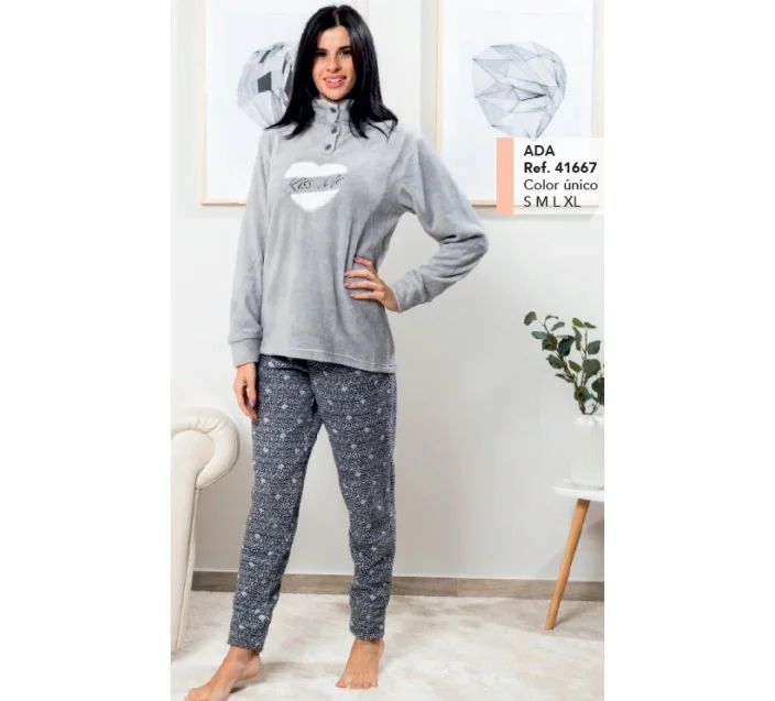 Pijama Sra M/Larga Coralina Ada