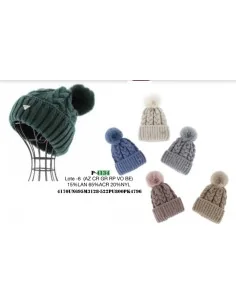 Gorro Sra Privata Lana Cables