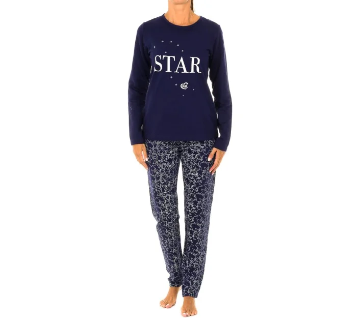 Pijama Sra M/L Interlock Star