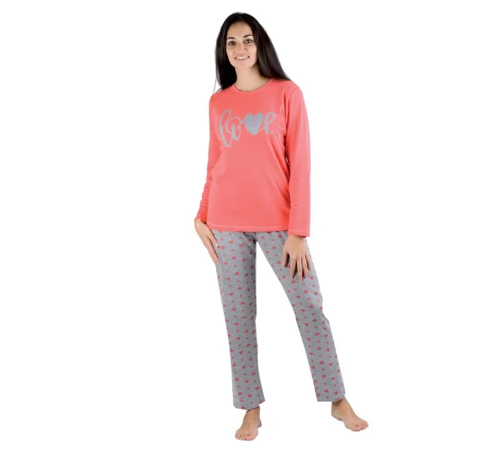 Pijama Sra M/L Punto "Love"