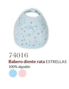 Babero Bebe Estampado Estrellas