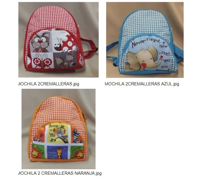 Mochila Junior 2 Cremalleras