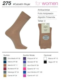 Calcetin Sra Antibacterias 12u