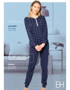 Pijama Sra M/Larga Interlock Mamen