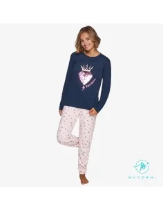 Pijama Sra M/L Invierno Rock Queen