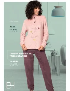 Pijama Sra M/Larga Coralina Alba