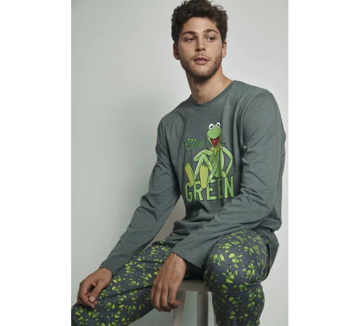 Pijama Cro M/Larga Kermit Stay Green