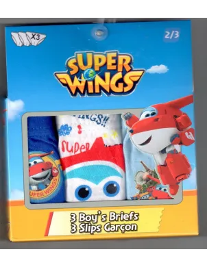 Pack 3 Slips Niño Super Wings