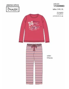 Pijama Sra M/L Night Tundosado