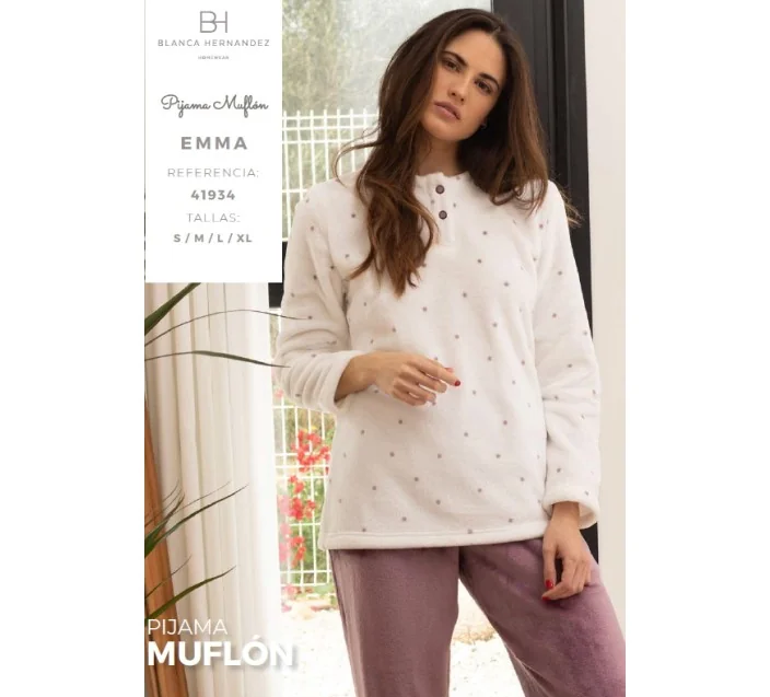 Pijama Sra M/Larga Muflon Emma