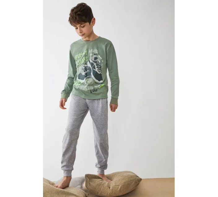 Pijama Niño M/L Interlock Funny Jokes