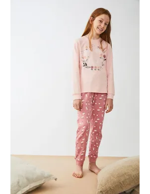 Pijama Niña M/L Interlock My Future Is Bright