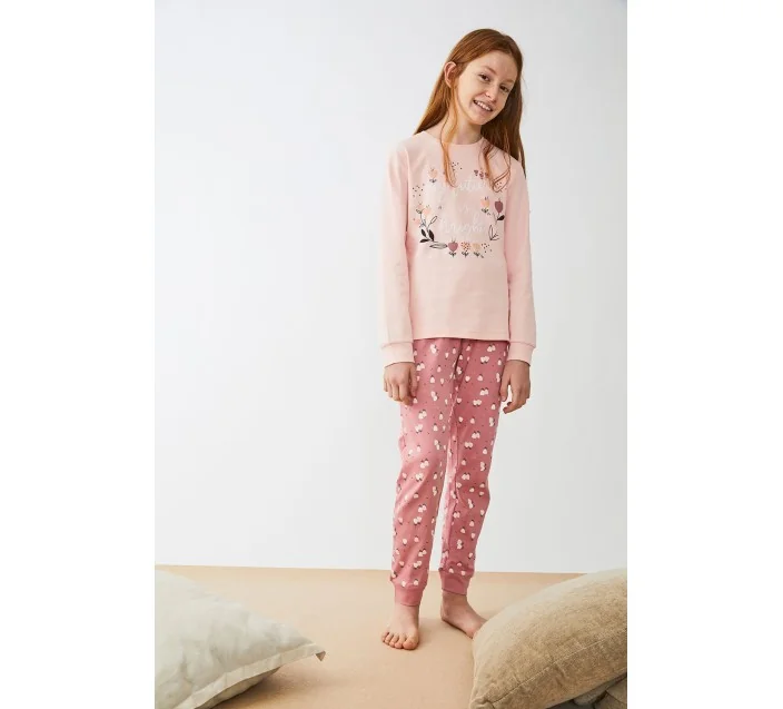 Pijama Niña M/L Interlock My Future Is Bright