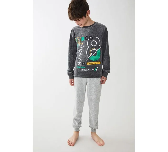 Pijama Niño M/L Tundos Brookling