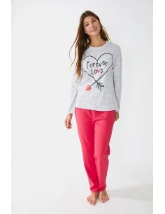 Pijama Sra M/L Interlock Forever Love