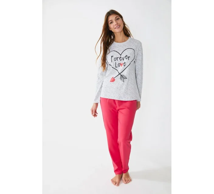 Pijama Sra M/L Interlock Forever Love