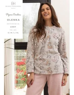 Pijama Sra M/Larga Coralina Olenka