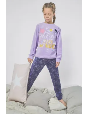 Pijama Niña M/L Tundosado Girl Wonder