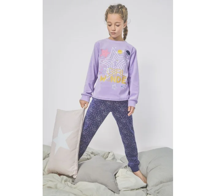 Pijama Niña M/L Tundosado Girl Wonder