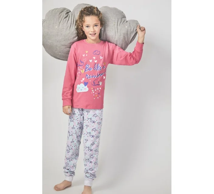 Pijama Niña M/L Interlock Rainbow