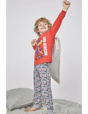 Pijama Infant M/L Niño Interlock Masked Boy