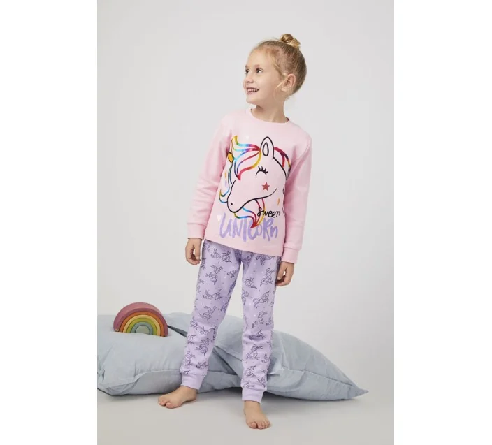 Pijama Infant M/L Niña Interlock Unicornio