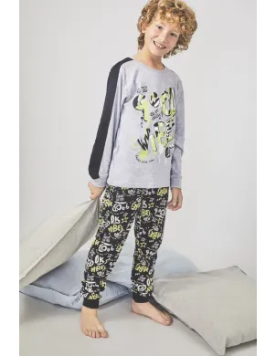 Pijama Niño M/L Interlock Good Vibes